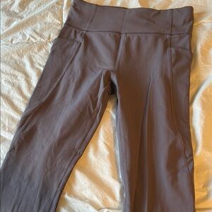 Athleta girl High-Waisted Taupe Leggings